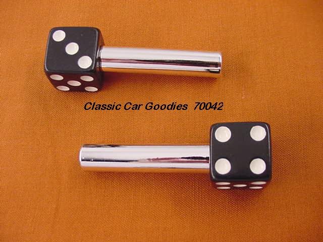 Door Lock Knobs "Black Dice"