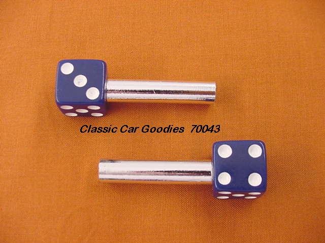 Door Lock Knobs "Blue Dice"