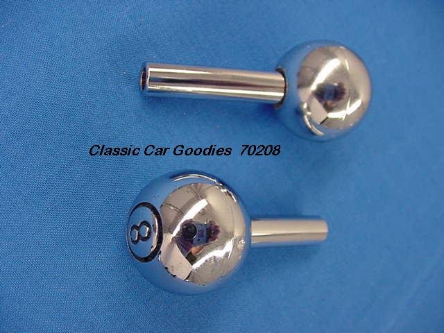 Door Lock Knobs "Chrome 8 Ball" Large