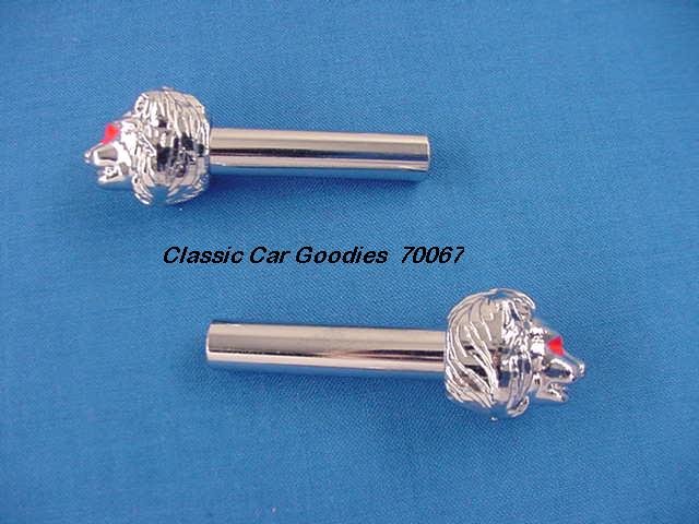 Door Lock Knobs "Chrome Lion Head"