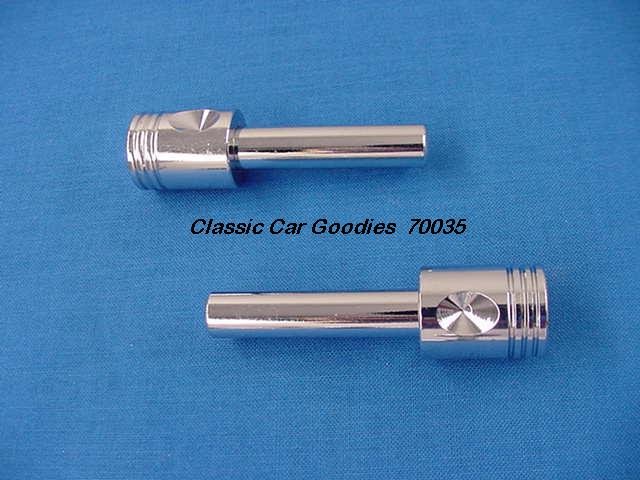 Door Lock Knobs "Chrome Piston"