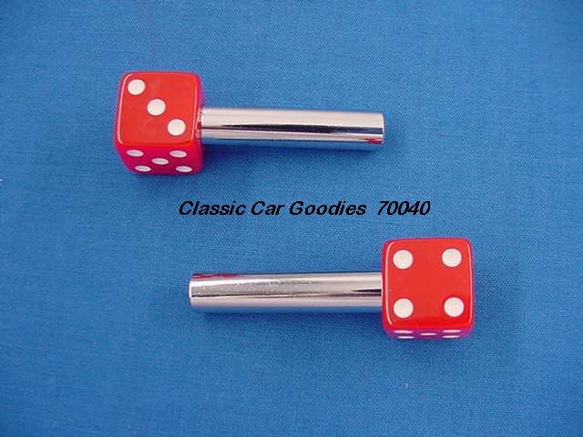 Door Lock Knobs "Red Dice"