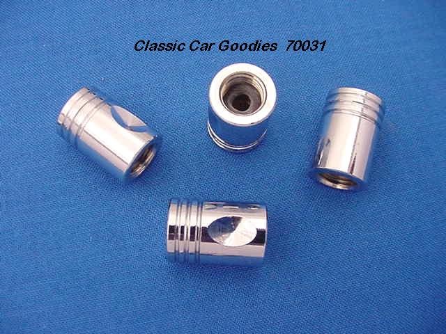 Tire Valve Caps "Chrome Pistons" Metal!!!