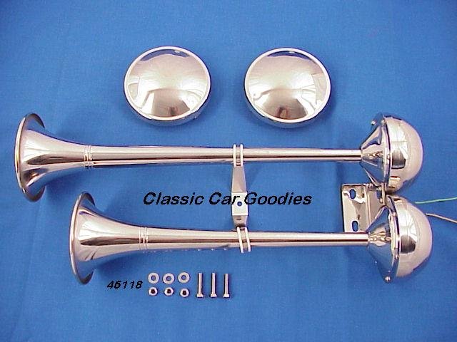 Trumpet Horns Stainless Steel Street Rod Show Rat?
