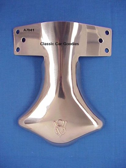 Exhaust Deflector "Ford V8" Polished Stainless Steel
