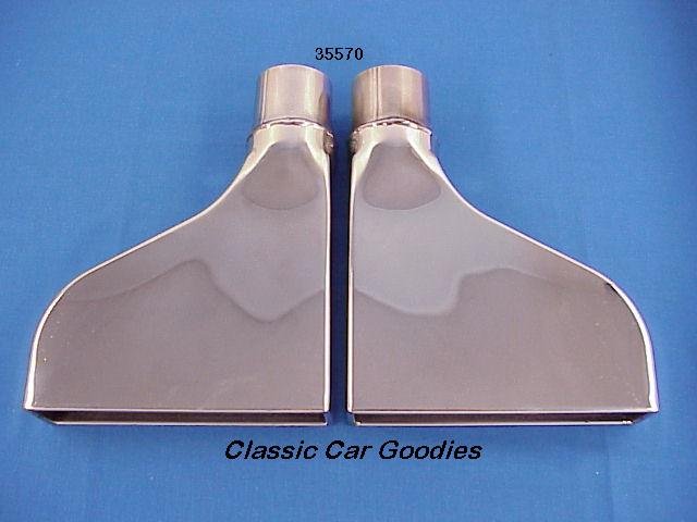 Camaro "Iroc" Polished Stainless Steel Exhaust Tips