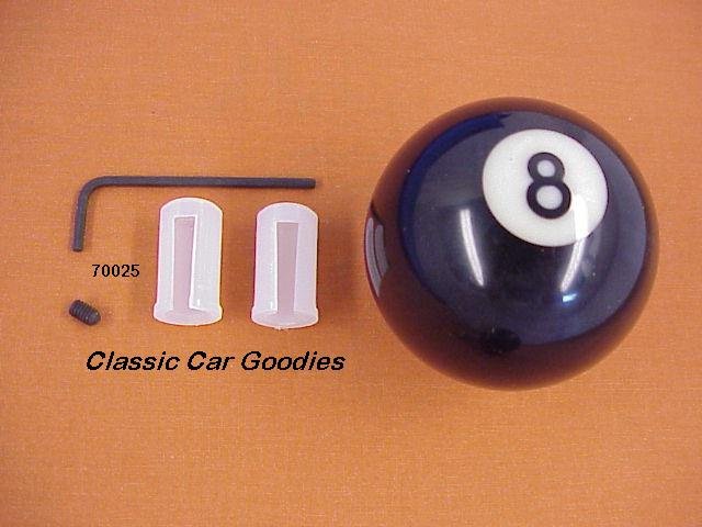 Shift Knob "8 Ball #1" Pool Billiards Hustler Shark