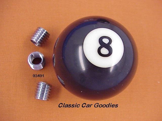 Shift Knob "8 Ball #2" Pool Billiards Hustler Shark