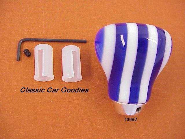 Shift Knob "9 Layer Twist Blue and White"