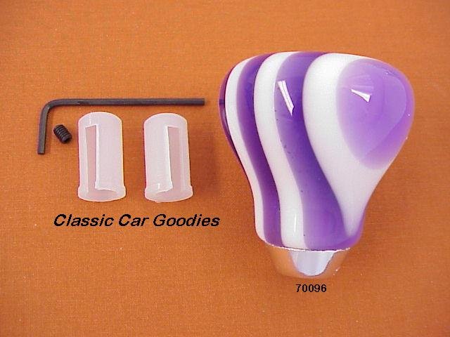 Shift Knob "9 Layer Twist Purple and White"