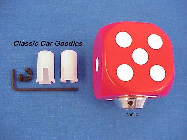 Shift Knob "Red Dice" Rock n Roll Craps Gambler
