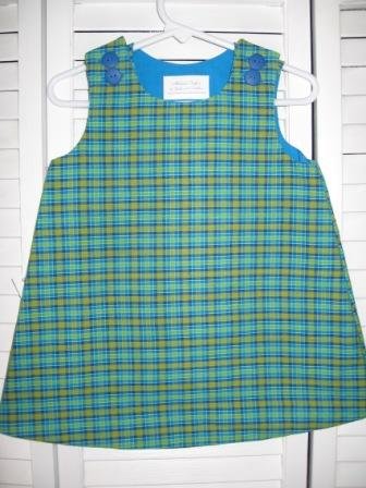 12-18 Months Multi-Color Plaid Dress