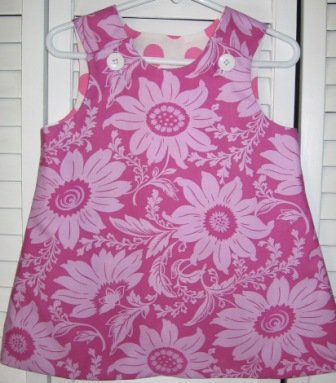 18-24 Months Pink Floral Batiste Dress