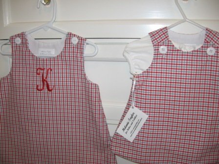 0-3 Months Infant Check Batiste Dress