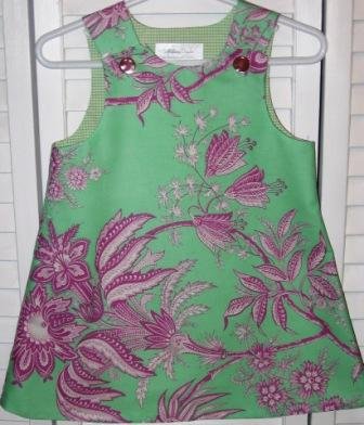 6-9 Months Pink and Green Floral Dress