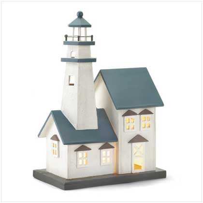 Wood Lighthouse Nightlight