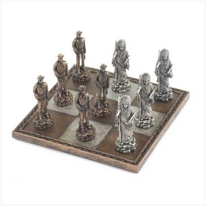 Cowboy & Indian Tac Toe Set
