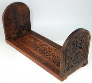 Ornate Pentagram Ritual Book Holder