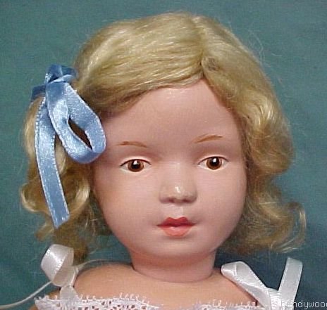 Gingers Dolls Classic 14" Schoenhut Style Mohair Doll Wig Dark Blonde