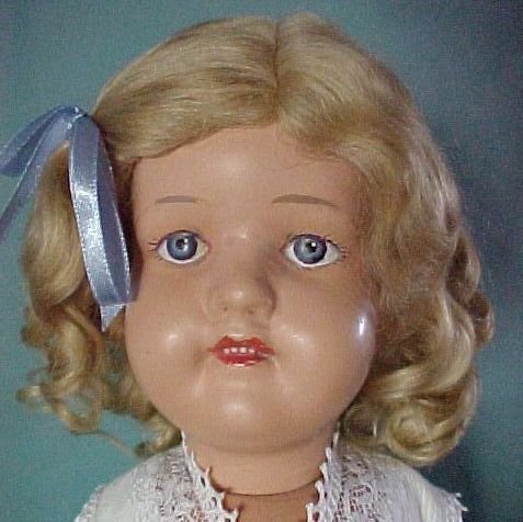 Gingers Dolls Classic 19" Schoenhut Style Mohair Doll Wig Dark Blonde