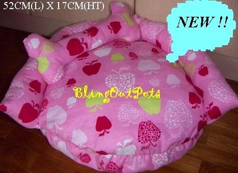 DONUT Pink Apples Sofa dog cat Bed