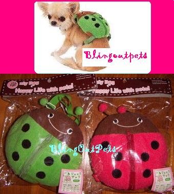 CUTE LadyBird Pets Dog Cat Personal Backpack Bag