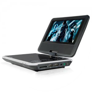 7 Inch Portable DVD Player with Swivel Screen + Analog TV