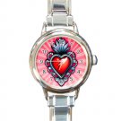 Red Heart Round Italian Charm Watch Red Heart Round Italian Charm Watch