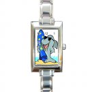 Australian Shark Rectangular Italian Charm Watch Australian Shark Rectangular Italian Charm Watch