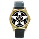 Creative Pattern 021 Round Gold Metal Watch