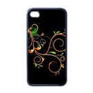 Flower Fractal Art Design Apple iPhone 4 Case (Black)