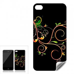 Flower Fractal Art Design Apple iPhone 4 Skin
