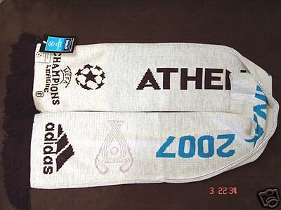 UEFA Champions League 2007 FINAL ORIGINAL SCARF WHITE