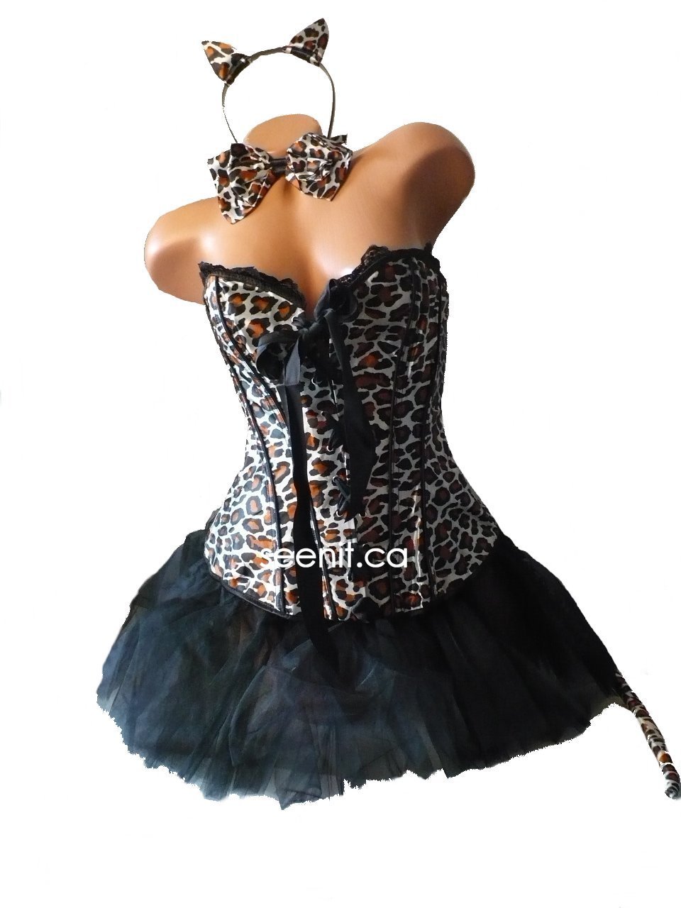 4-pc Deluxe Leopard Adult Costume M