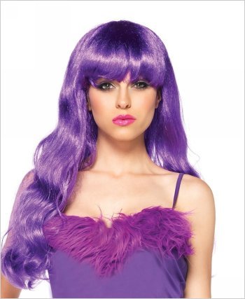 Starbright Long Wavy Wig purple
