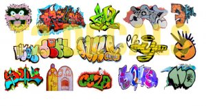 N Scale Custom Graffiti Decals #16