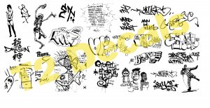 N Scale Custom Graffiti Decals #37