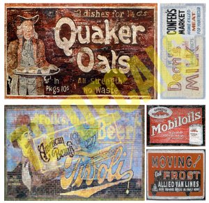 O Scale Ghost Sign Decals #27