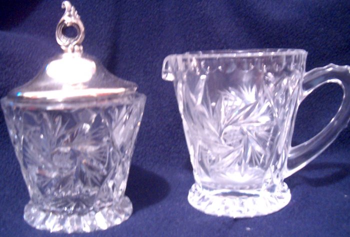 Crystal Sugar & Creamer Set