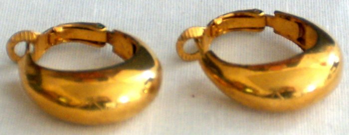 Gold Plated Bold Hoop Earrings