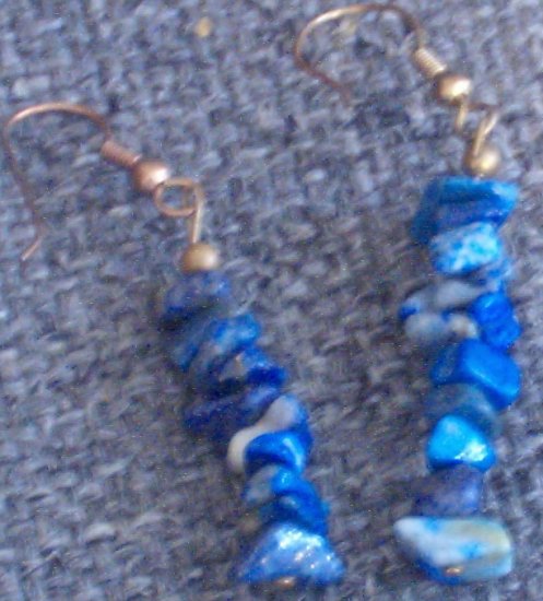 Unique Blue Stone Earrings