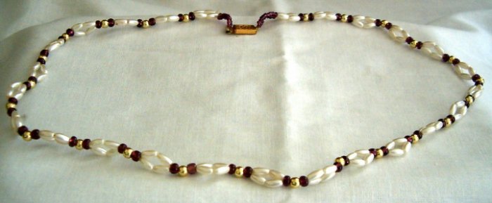 Hand Beaded Necklace & Earring Set