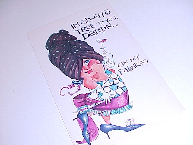 Vintage Humor Post Card postcard #PCJ tnk-ent