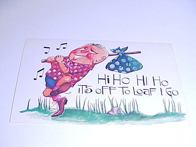 Vintage Humor Post Card postcard #PCG tnk-ent