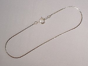 Silver Cobra chain bracelet 7.5 jewelry