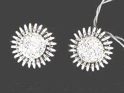 14kt White Gold & Diamond Estate Earrings 14 KT