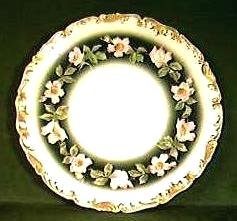 T & V LIMOGES Porcelain FLORAL PLATE Ca.1900