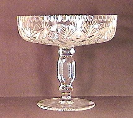Beautiful CUT GLASS COMPOTE