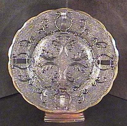 Jeannette Glass HARP 7-Inch Plate (s) Crystal