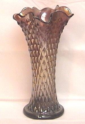 Northwood Diamond Point Swung Vase